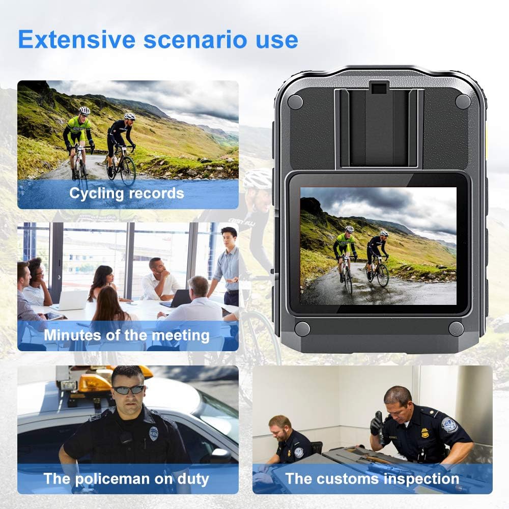 1296P HD Body Camera with 2 Inch Display, 32GB Memory B226909