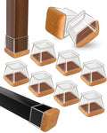 Round Rubber Furniture Sliders with Felt, Silicone Furniture Leg Caps Covers L430076