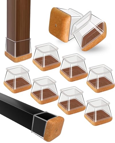 Round Rubber Furniture Sliders with Felt, Silicone Furniture Leg Caps Covers L430076