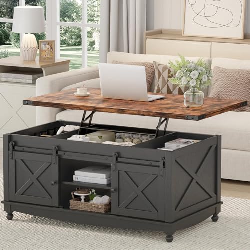 White Lift Top Coffee Table with Storage G74311