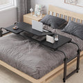 Over-Bed Tables with Wheels Height and Length Adjustable Rolling Mobile Laptop Cart Desk O543527