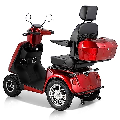 Heavy Duty 4-Wheels Mobility Scooter 800W Red O3129