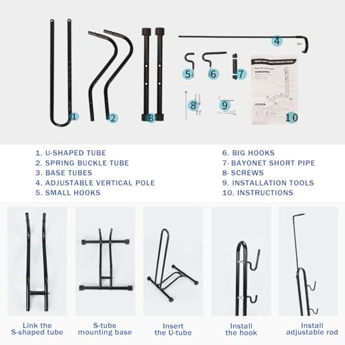 Freestanding Bike Storage Rack for Bicycles Z50858