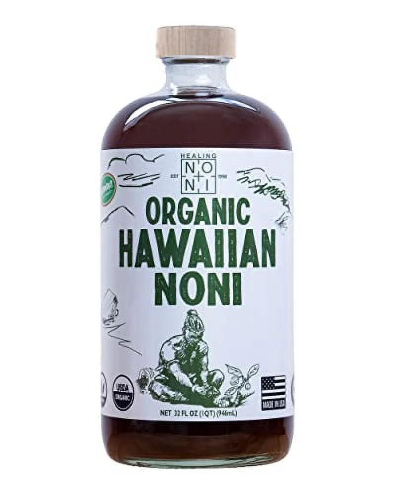 Organic Hawaiian Noni Juice - 1 Pack of 32oz Glass Bottles M866057