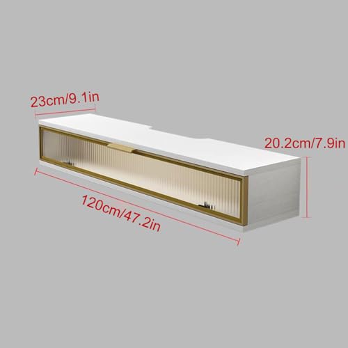 Wall Mounted TV Cabinet Floating Shelf Media Console Storage Shelf A3762