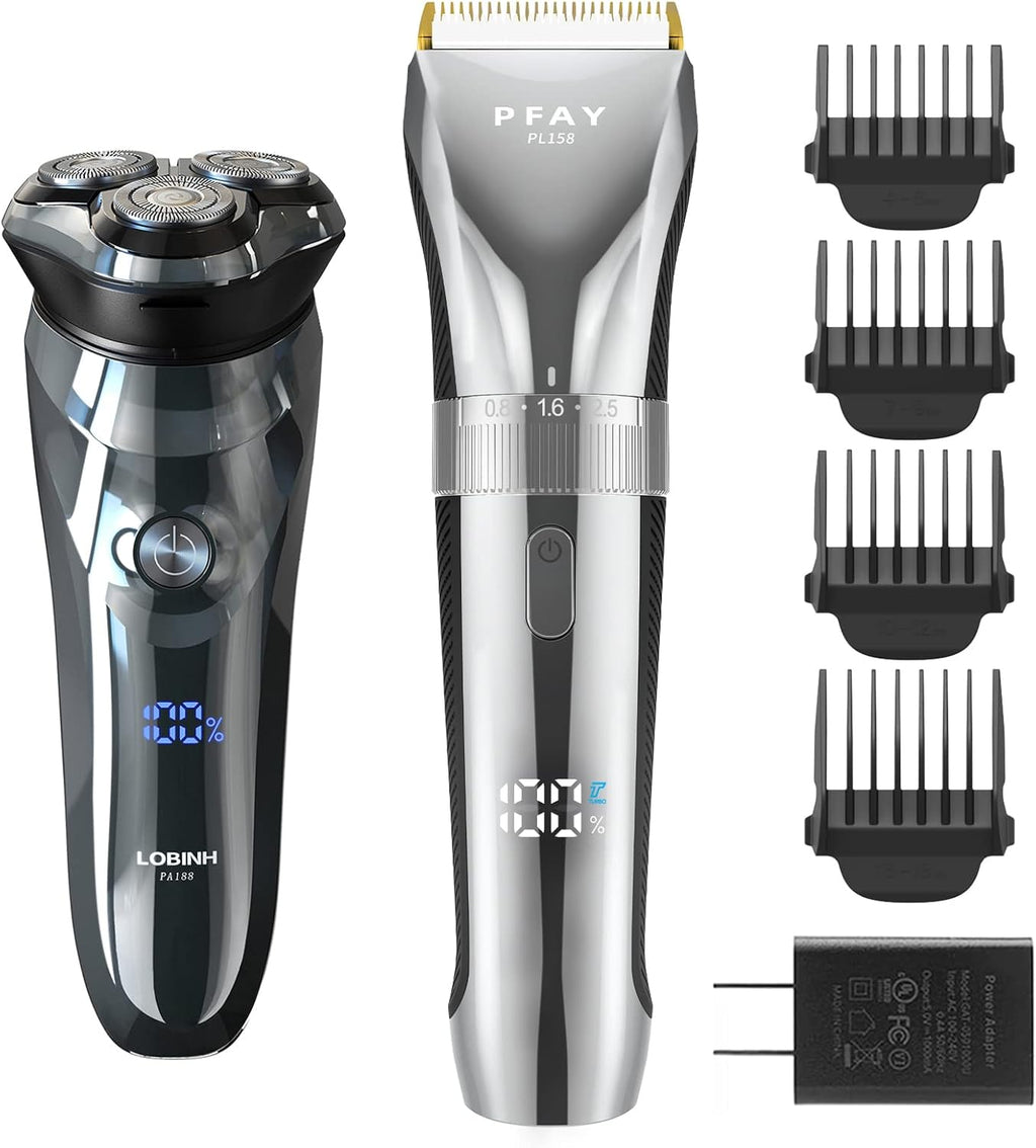 100% Washable Rotary Electric Shaver with Pop-up Trimmer H93530
