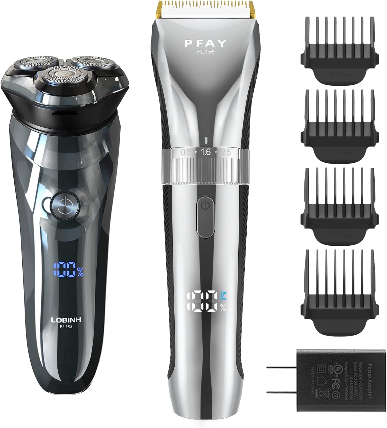 100% Washable Rotary Electric Shaver with Pop-up Trimmer H93530