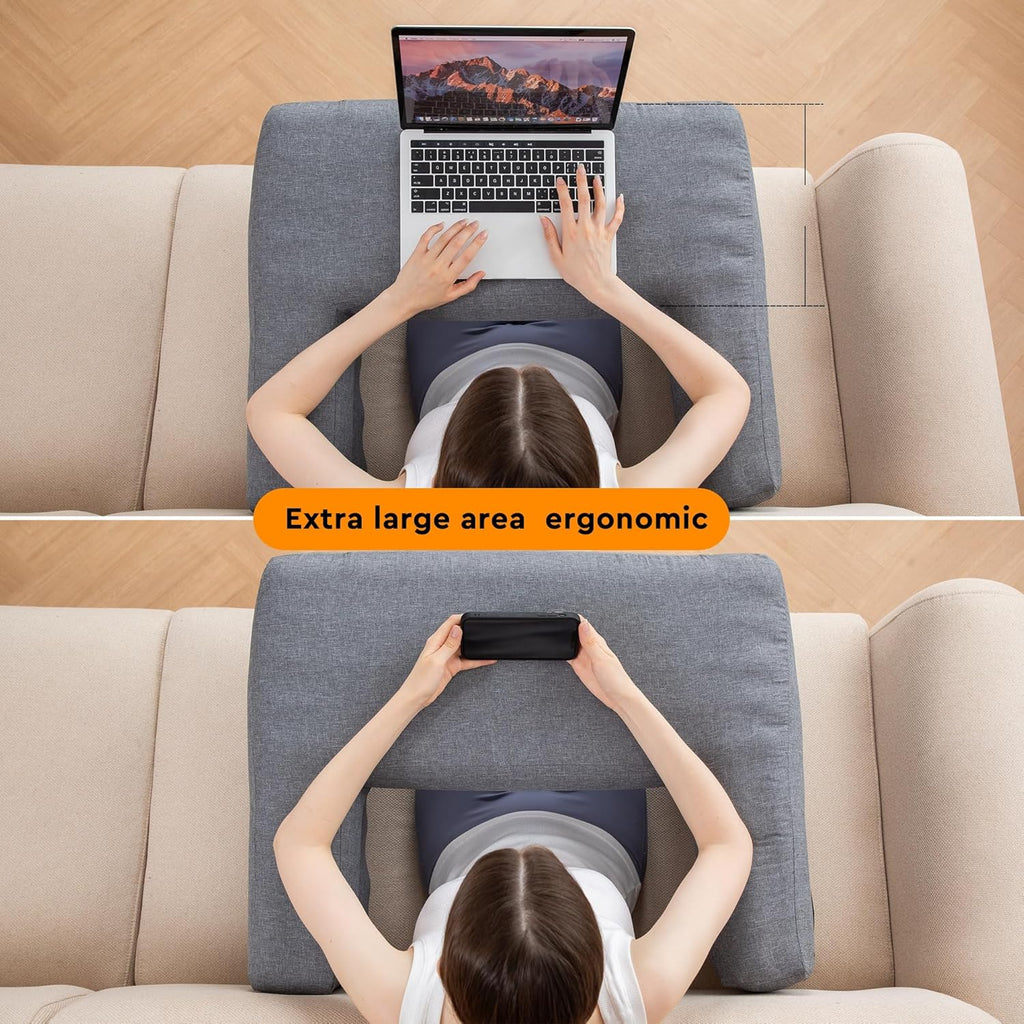 Inflatable Bed Rest Pillow with Lap Desk R17970
