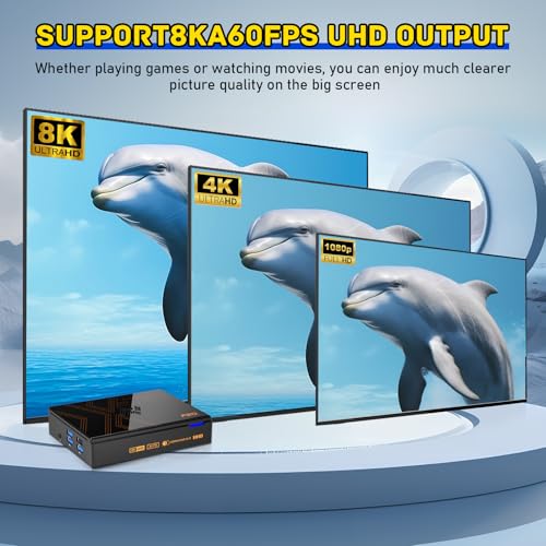 Retro Game Console with 16000+ Games, 8K UHD Output, Wireless Controllers W351