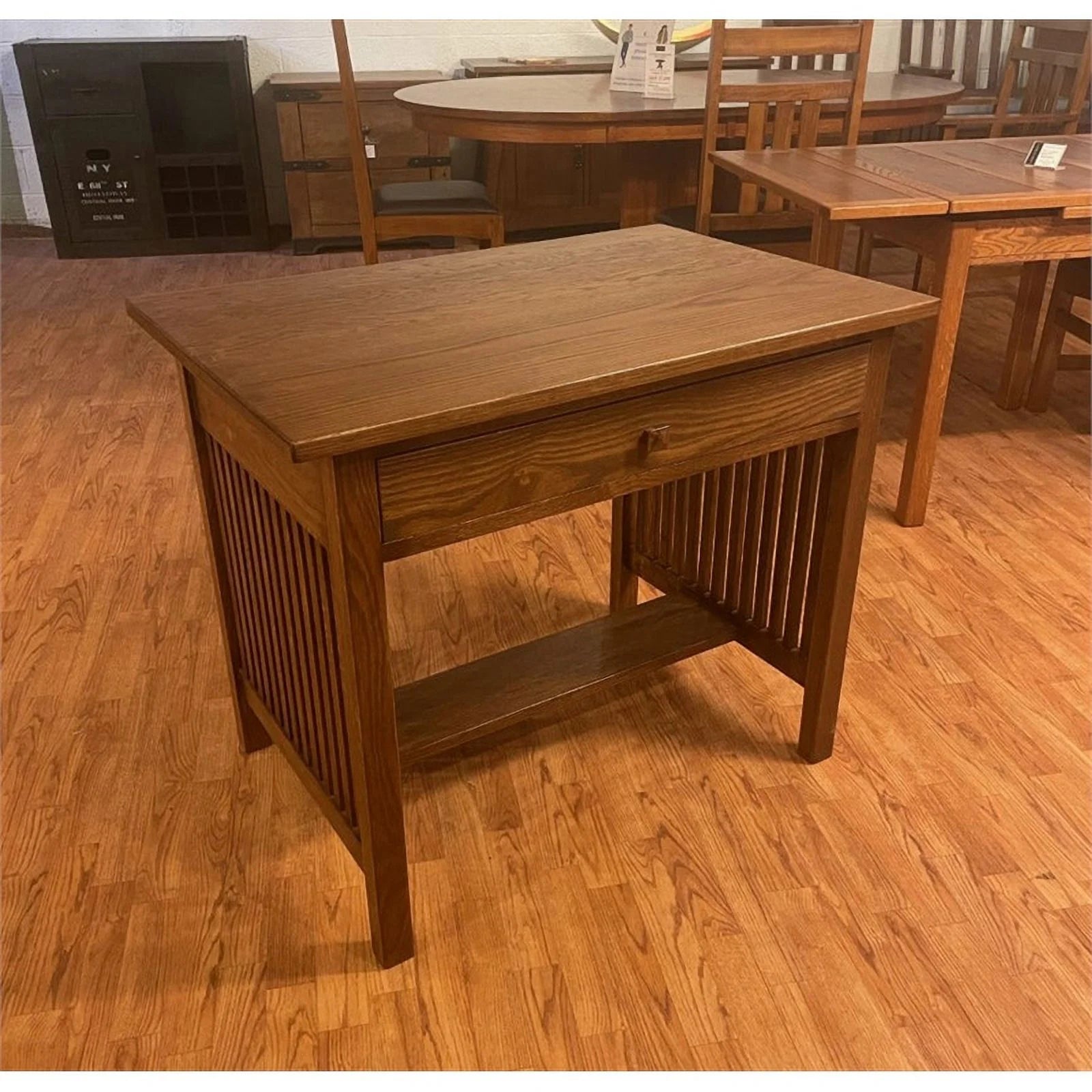 36" Wood Writing Desk in Walnut W5062