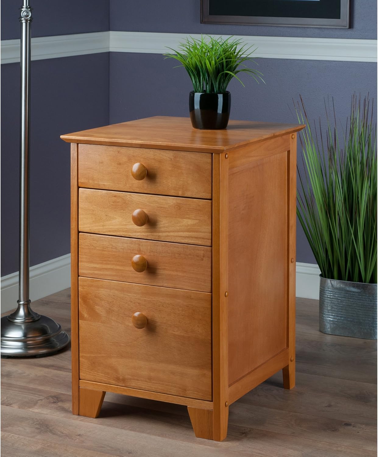 Honey Wood Filing Cabinet U30558