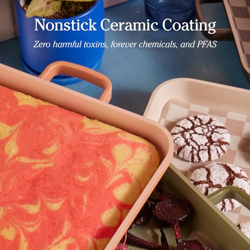 Nonstick Ceramic Griddle Pan with Ergonomic Handles X297277