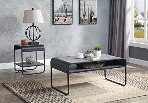 Dark Brown Wooden Lift Top Coffee Table with Storage Drawer and Shelf C53368