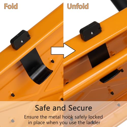 2 Step Folding Step Stool with Handrails V448