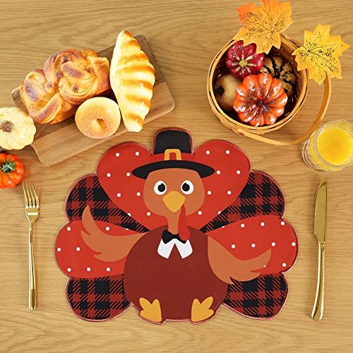 Set of 4 Burlap Christmas Placemats O917672