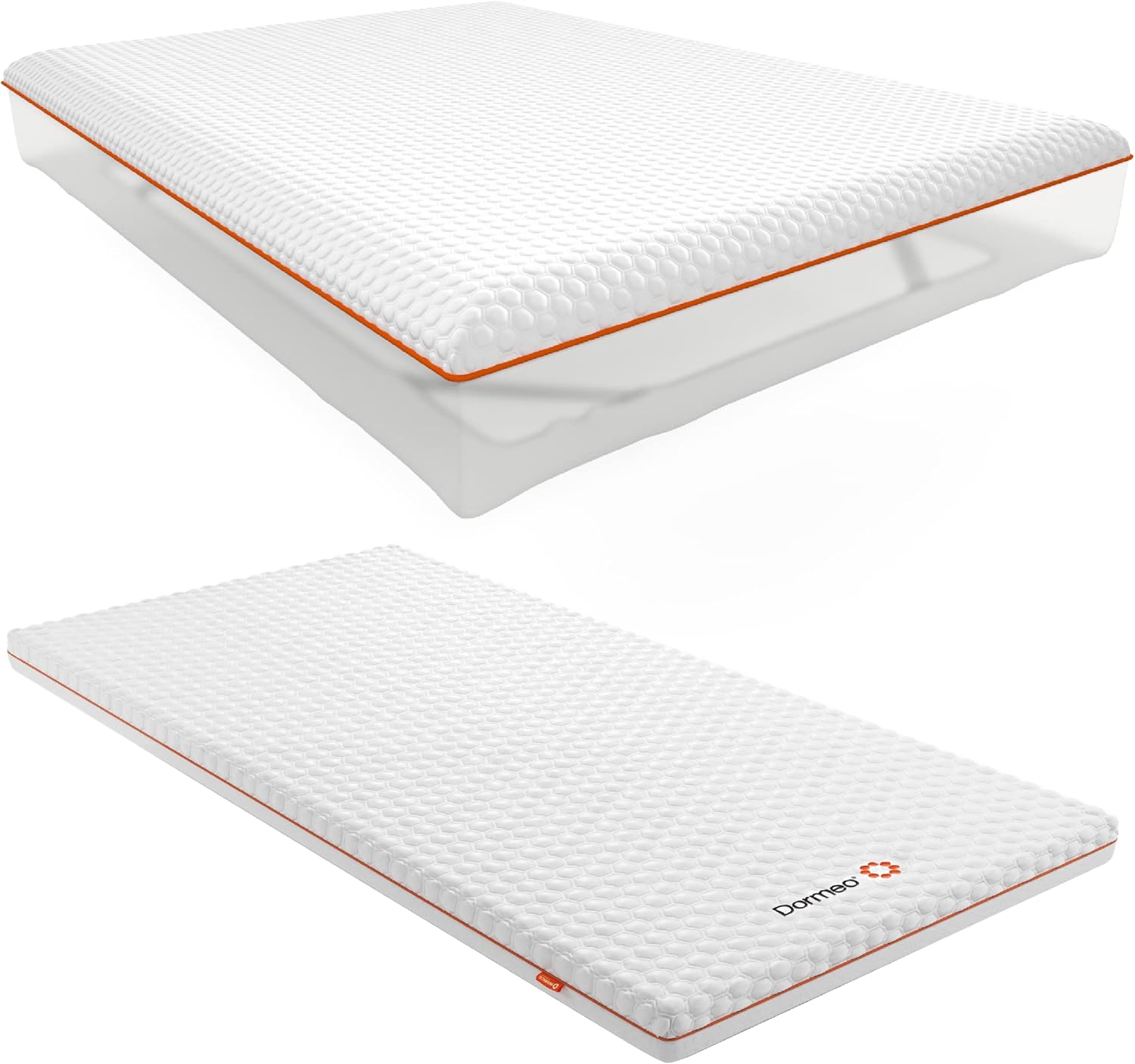 Queen Size Mattress Topper and Waterproof Mattress Protector Bundle A305
