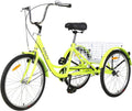 26 Inch 3-Wheel Cruiser Bicycle with Large Shopping Basket J385231