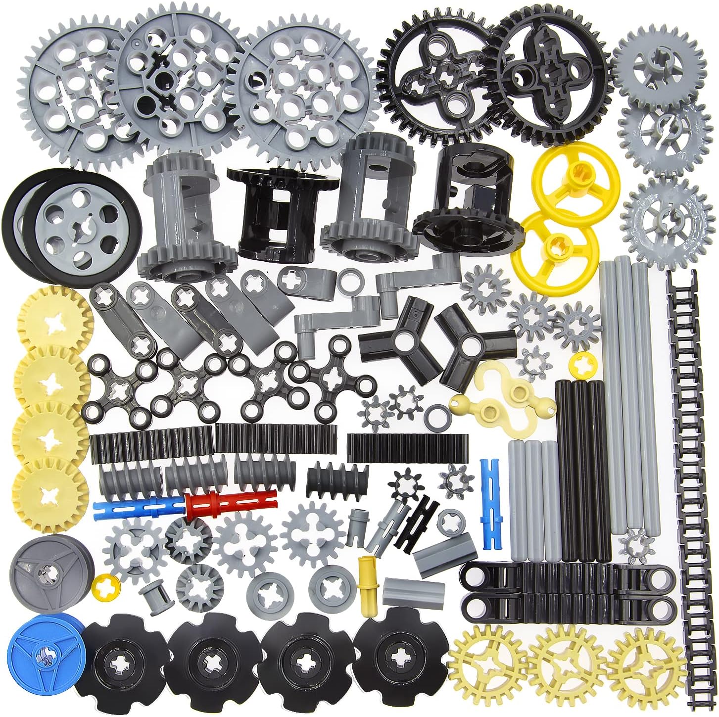 100+PCS Technic Gears and Axles for Car Building Brick Accessories Pieces Sets L847