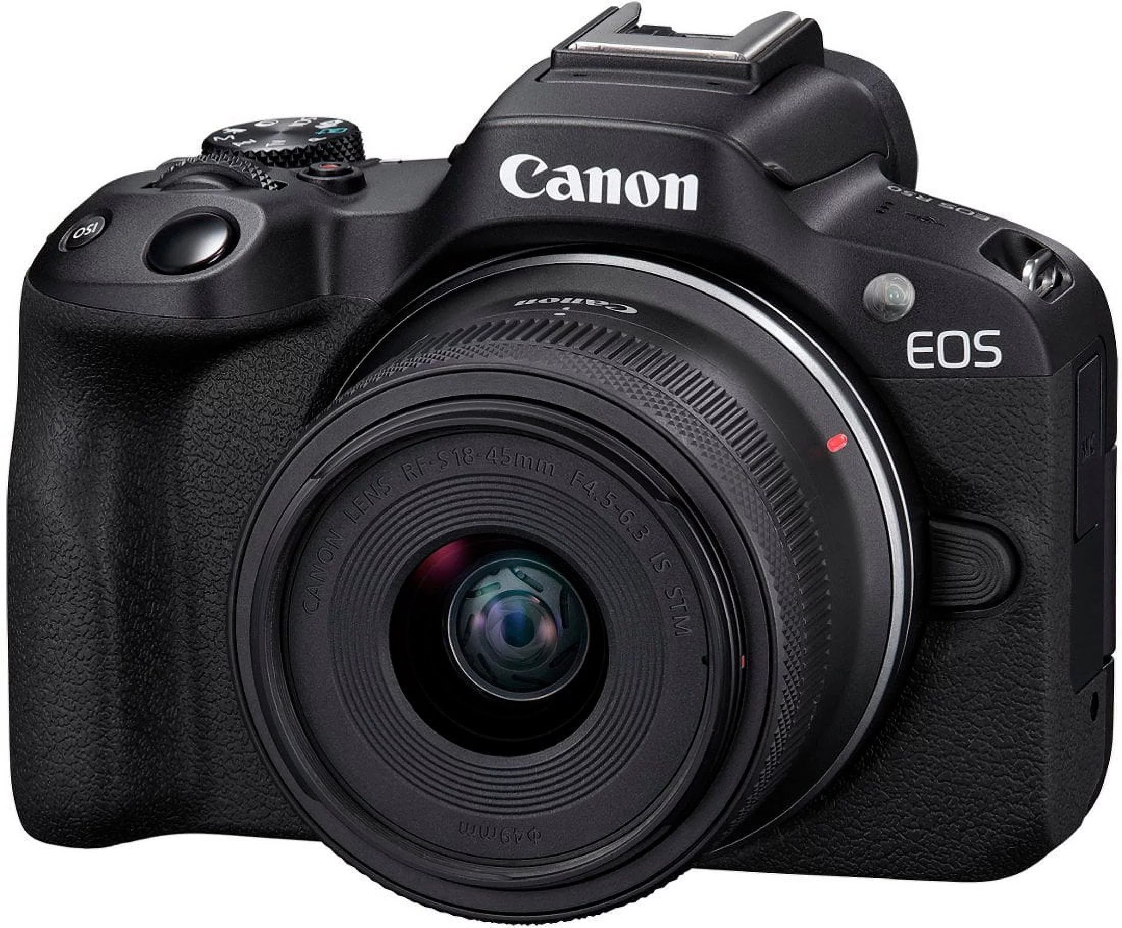4K Video Mirrorless Camera with RF-S 18-45mm Lens and 20 Accessories G57667