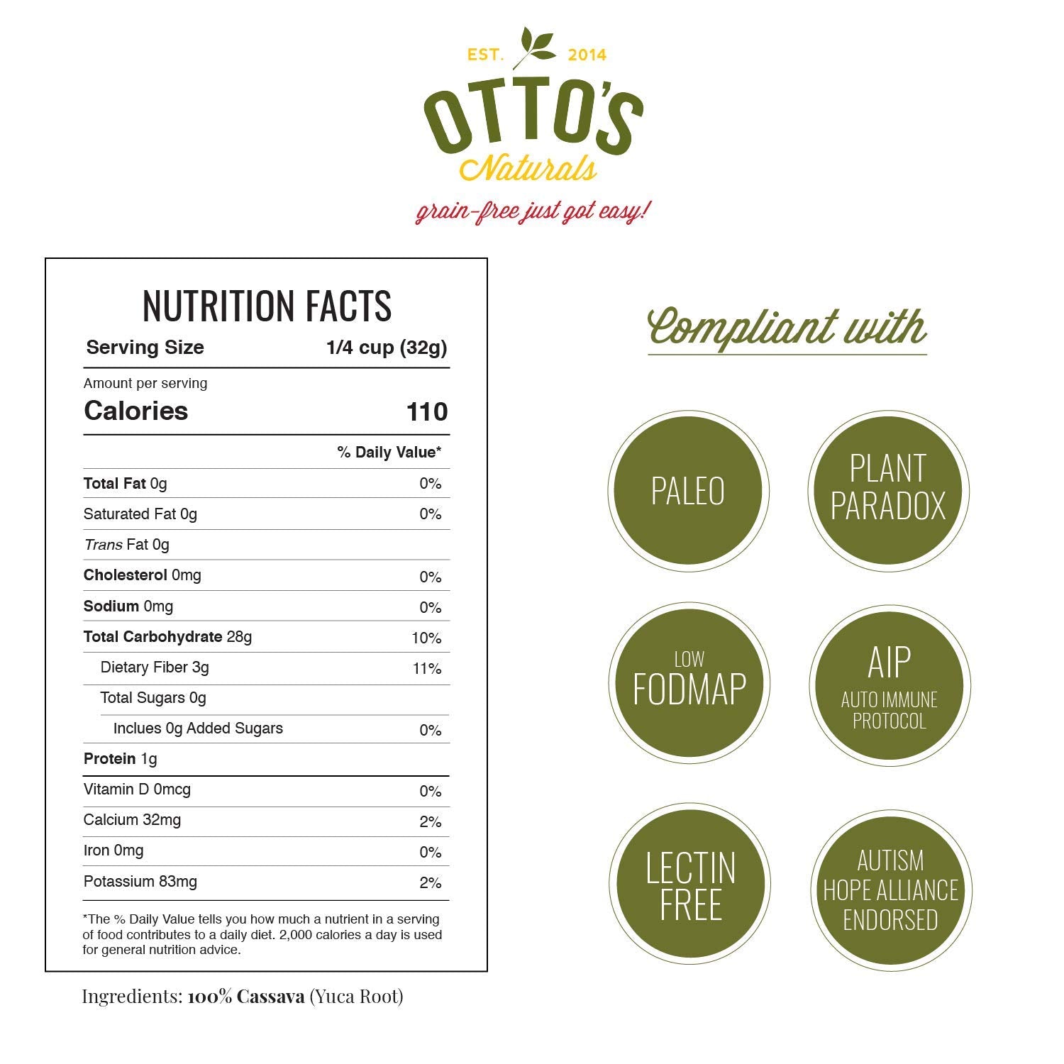 2 Lb. Bag Cassava Flour H5315