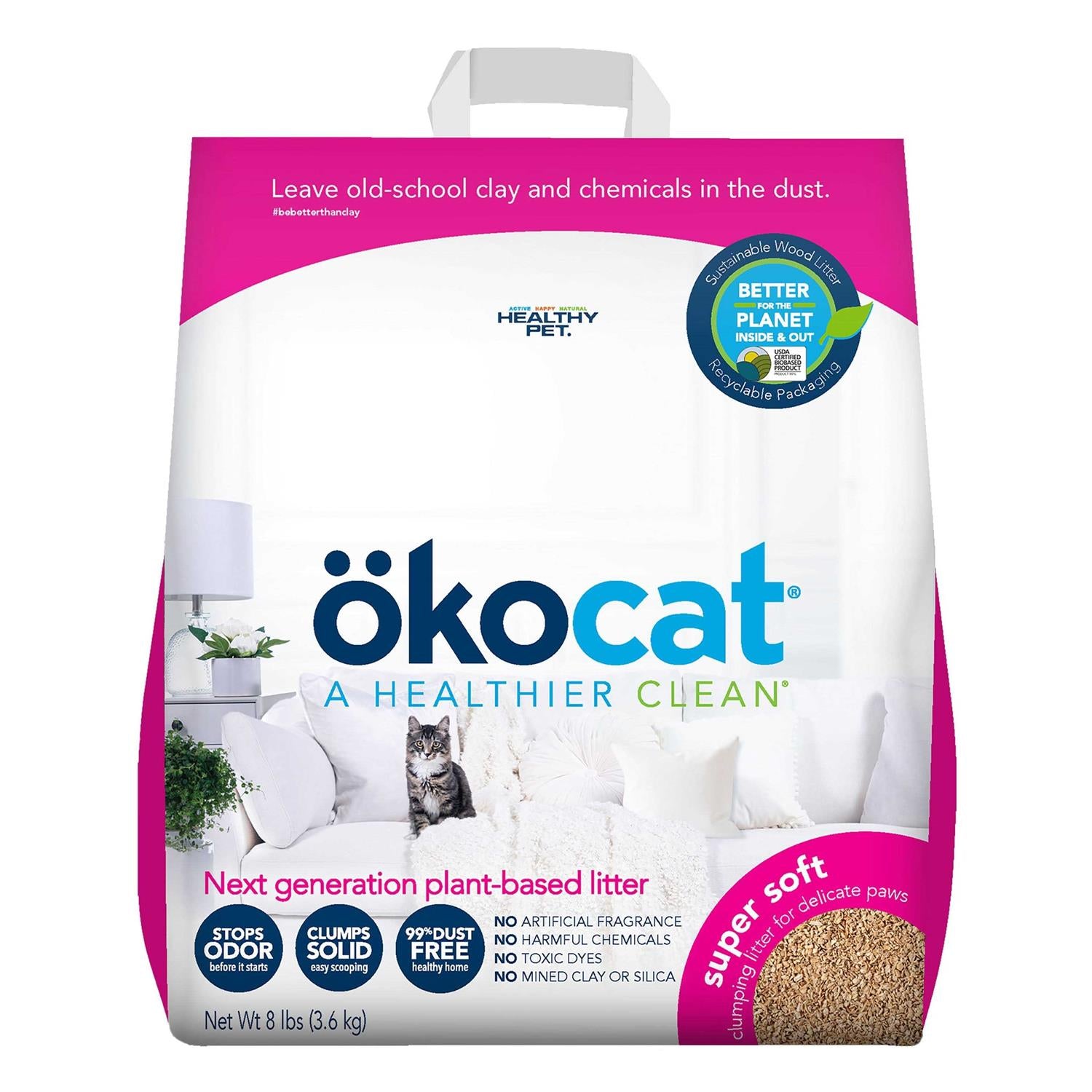 Super Soft Clumping Wood Cat Litter H4179
