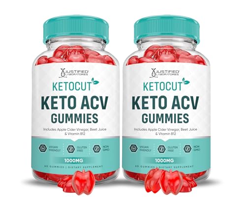 Keto ACV Gummies 1000MG Apple Cider Vinegar with Pomegranate Beet Juice Powder B12 Vegan Non GMO 60 Gummies V233343
