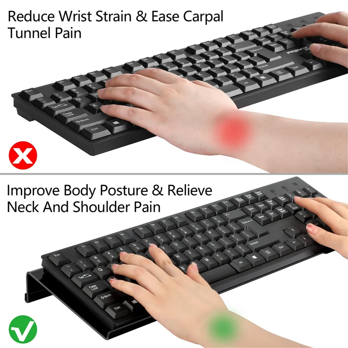 Acrylic Computer Keyboard Stand I8714