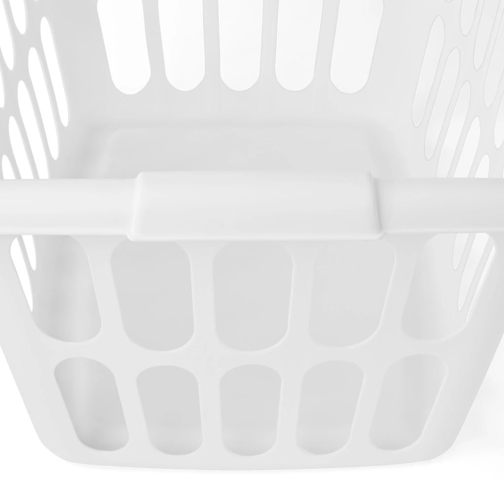 White 6 Pack Rectangular Plastic Laundry Basket K235