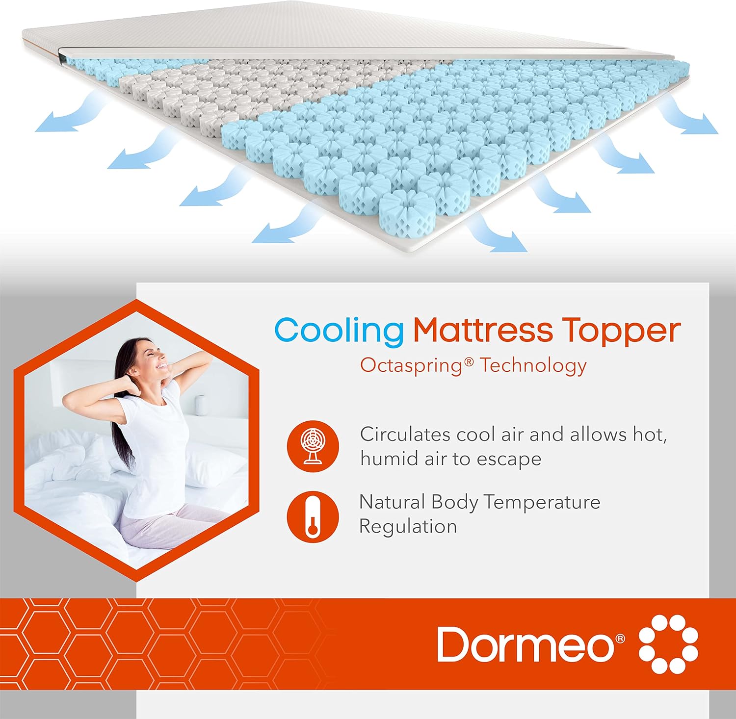 Queen Size Mattress Topper and Waterproof Mattress Protector Bundle A305