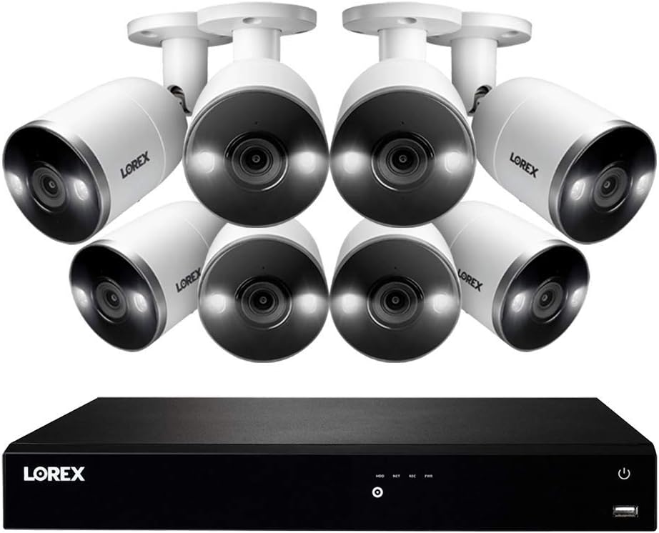16-Channel 4K Ultra HD NVR Security System with 8 IP Security Cameras and 3TB Hard Drive M615