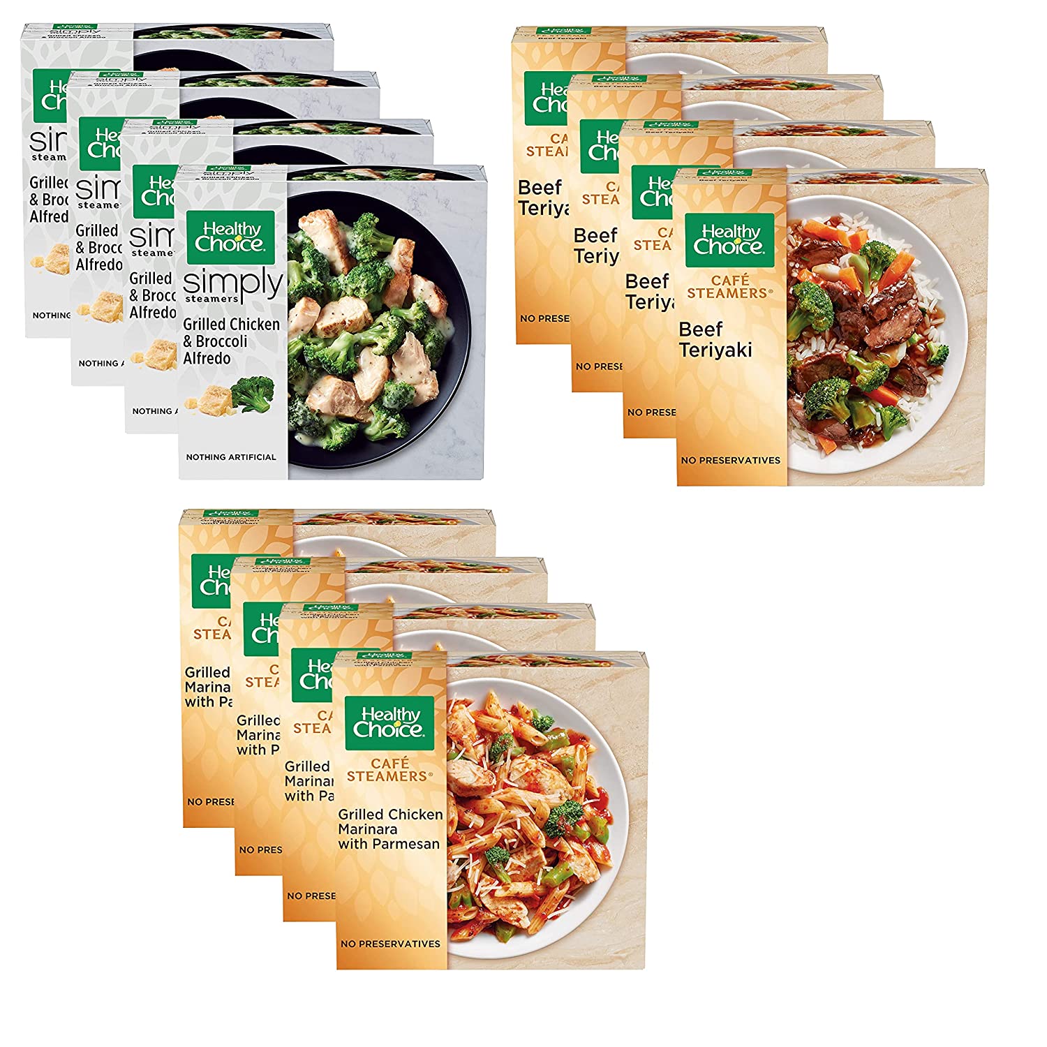 12 Boxes Frozen Meal Variety Pack R353