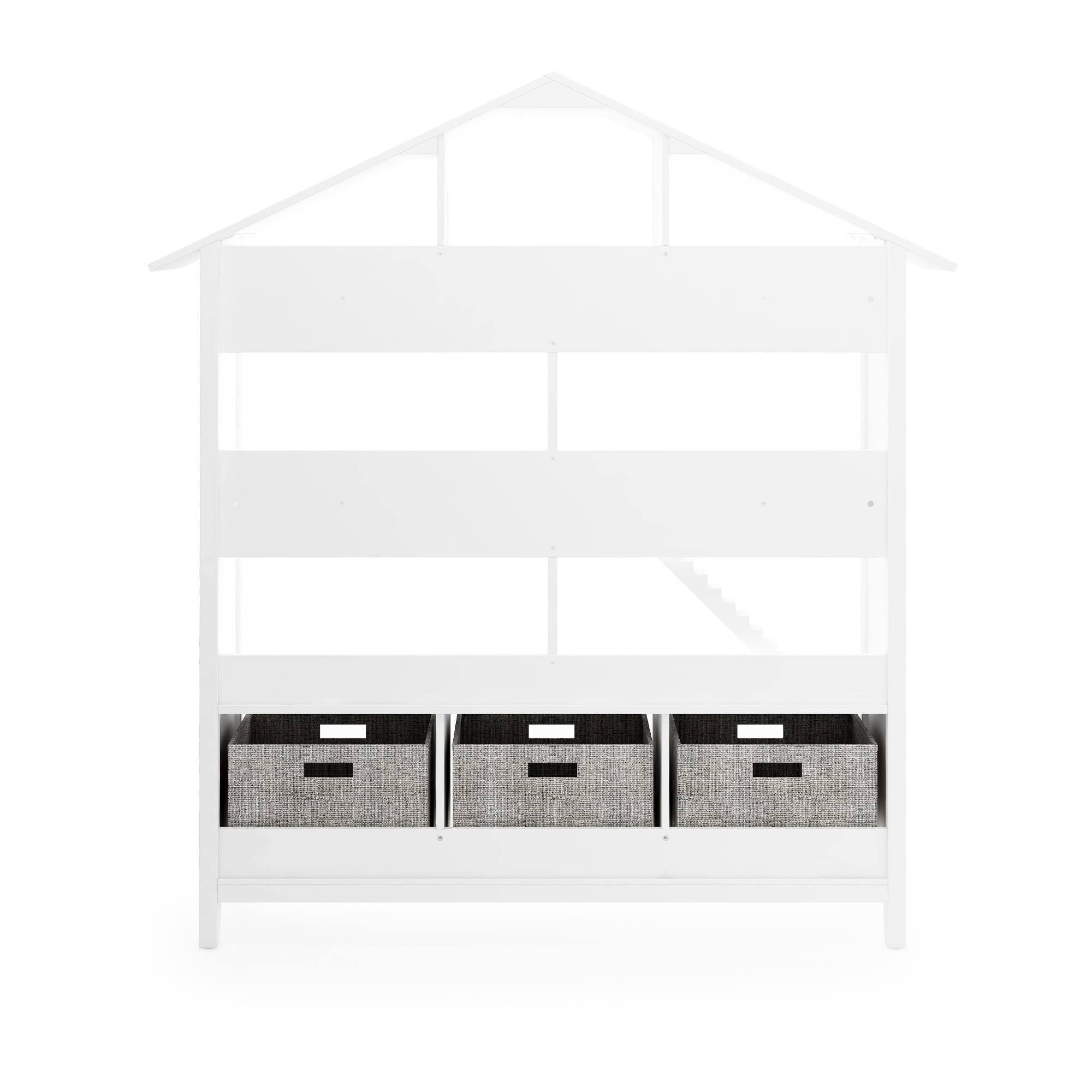 White Kids Dollhouse Bookcase P9193