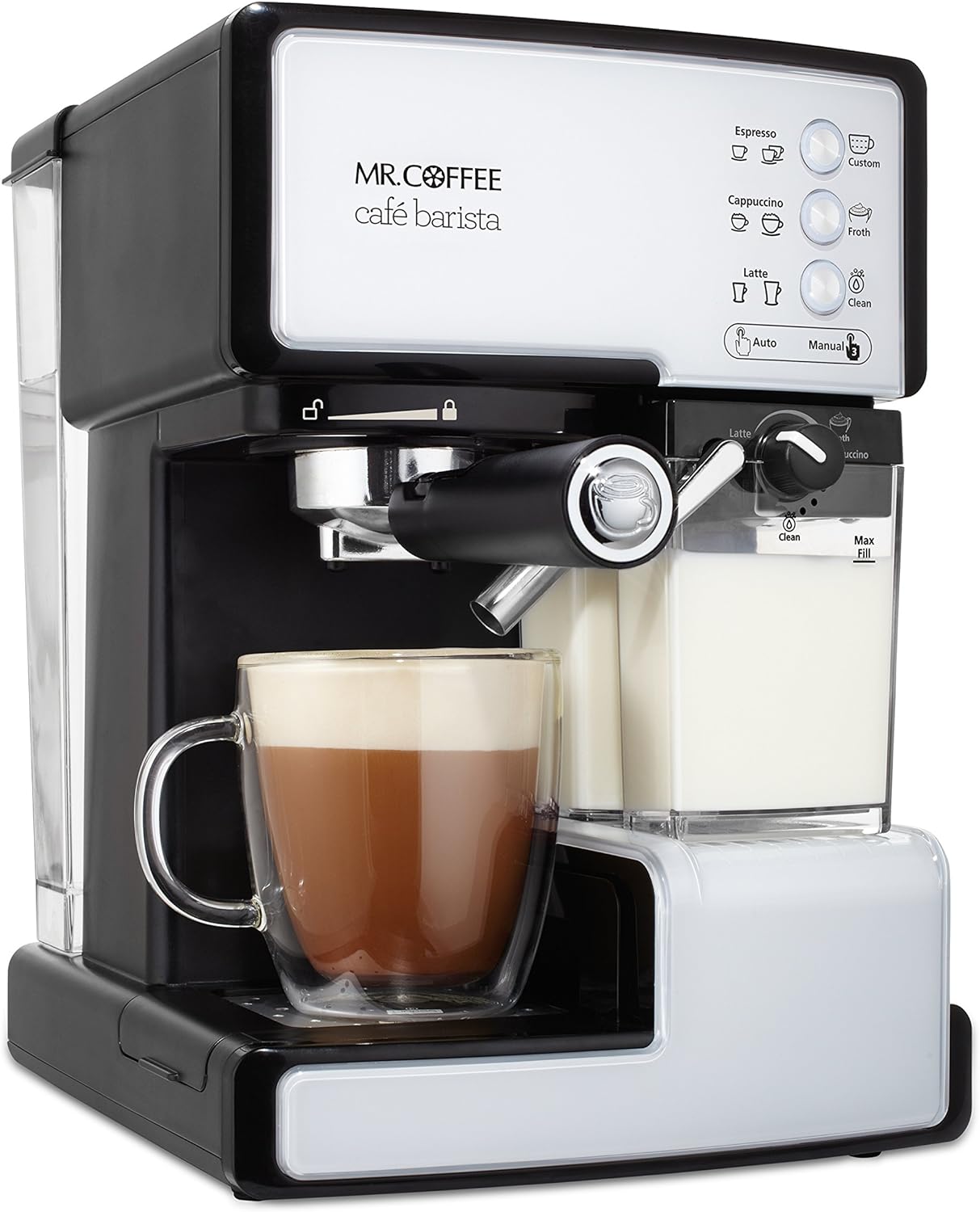 Silver Espresso and Cappuccino Maker V8395
