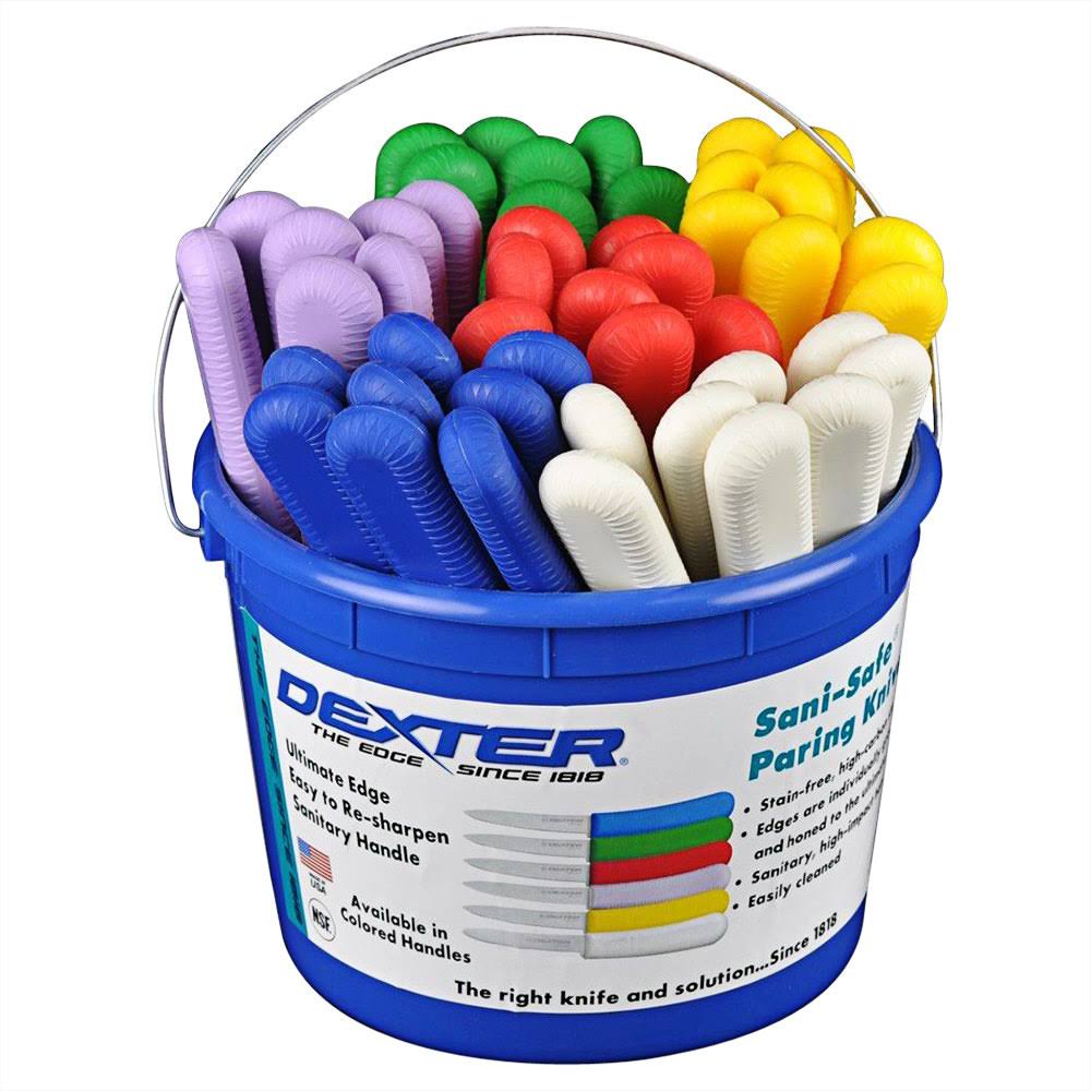 Bucket of 48 Smooth Paring Knives M6336
