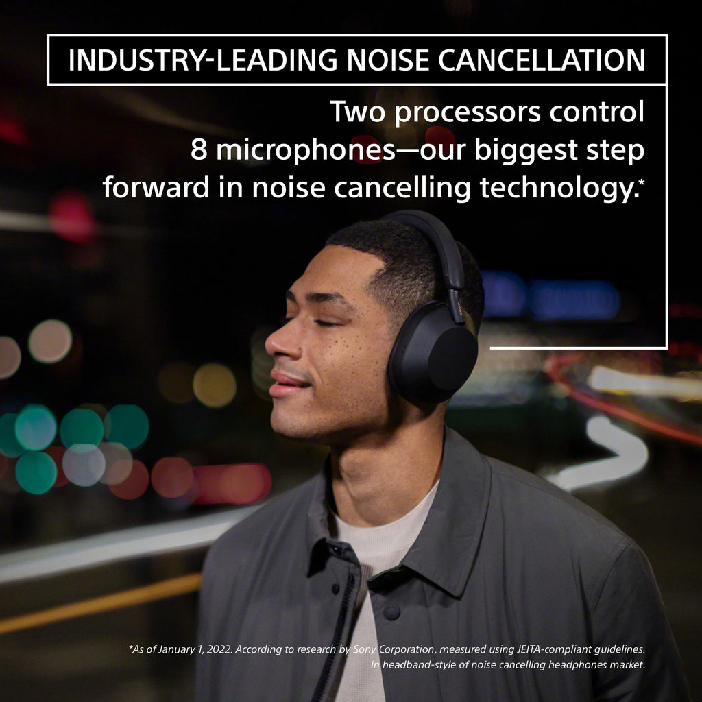 Black Wireless Noise Canceling Headphones F292603
