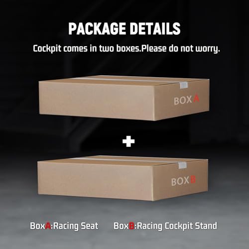 Adjustable Gaming Sim Cockpit With Red Seat O67685