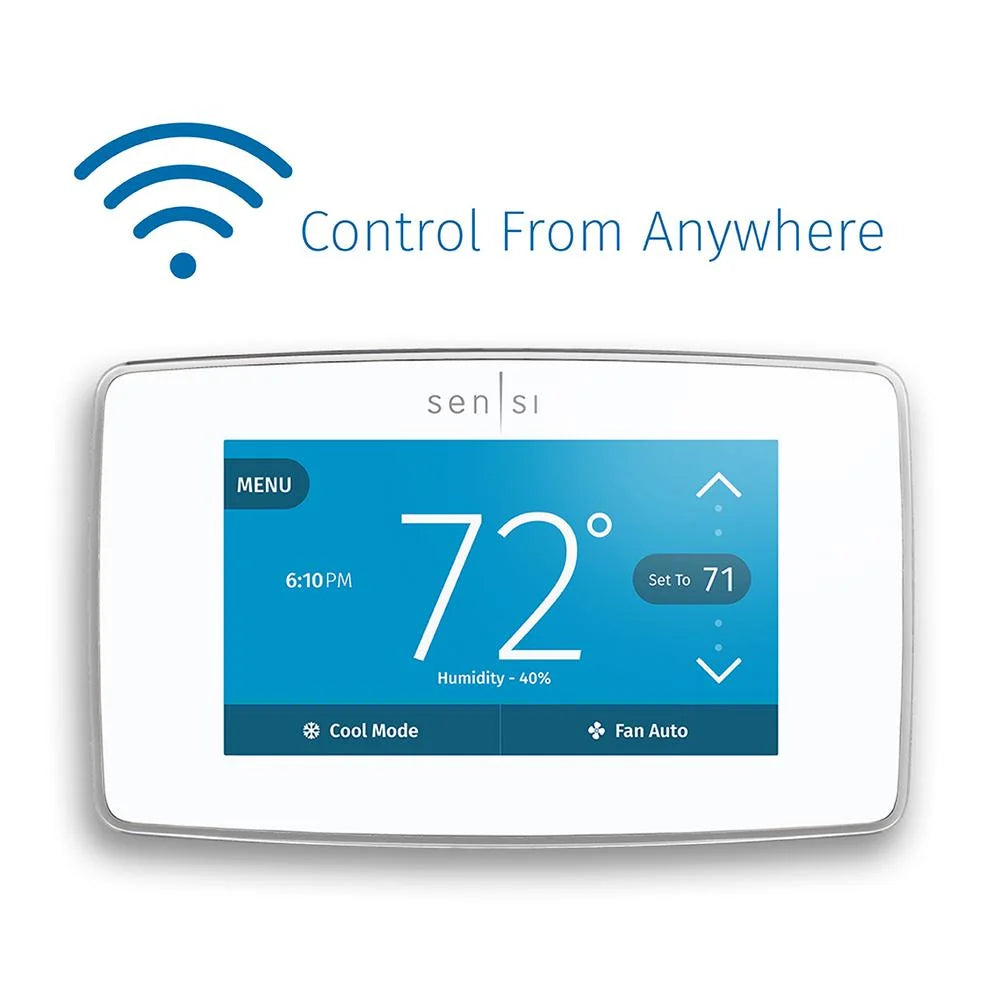 Black Smart Programmable Wi-Fi Thermostat R476