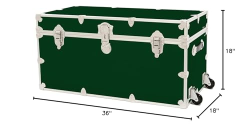 Purple Leather Embossed Vinyl Trunk with Removable Wheels 36"x18"x18" B36989