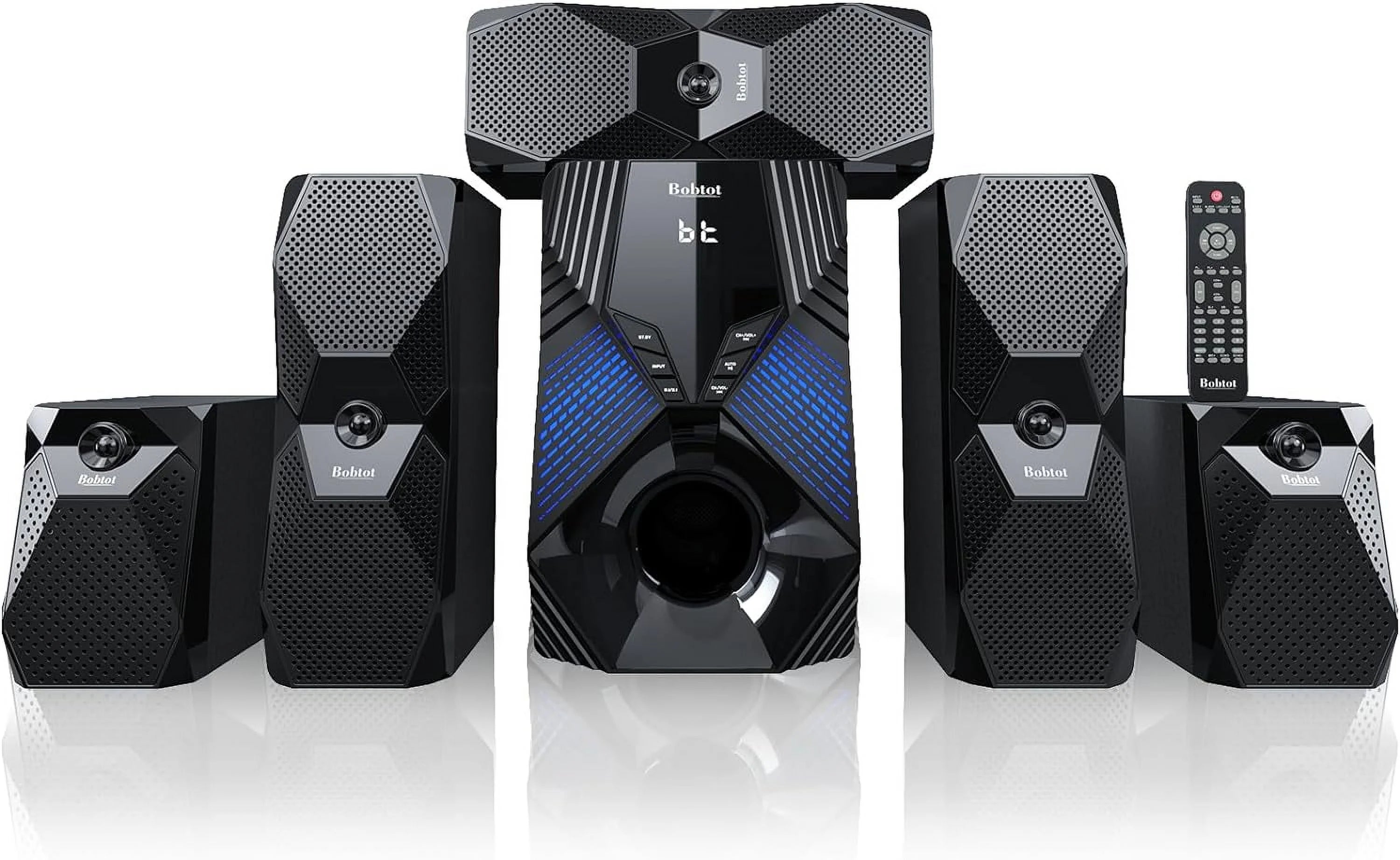 1000 Watts 5.1/2.1 Stereo Surround Sound System with 8-Inch Subwoofer K48778