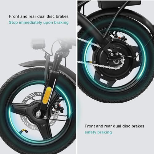 14" Foldable Electric Bike with 560W Motor and 48V Battery H57982