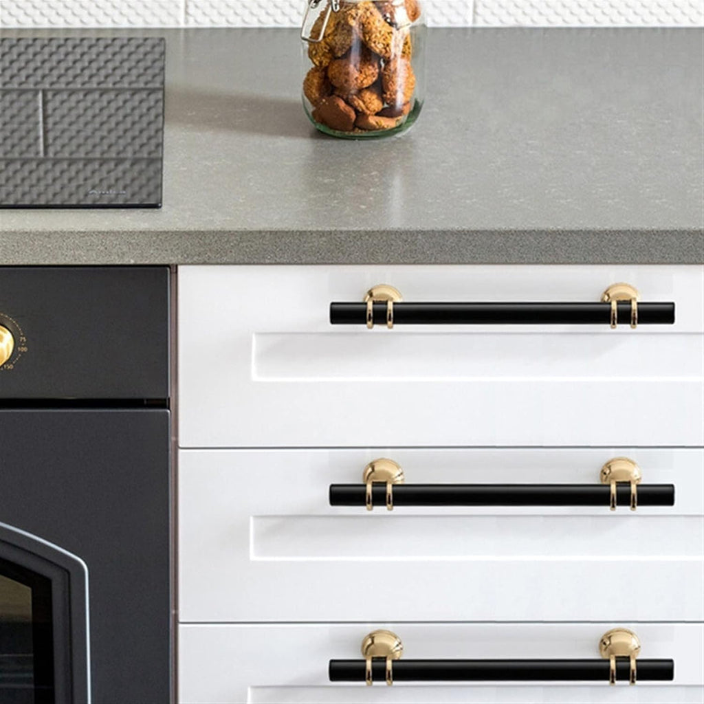 Black Gold Zinc Alloy Cabinet Handles C691384