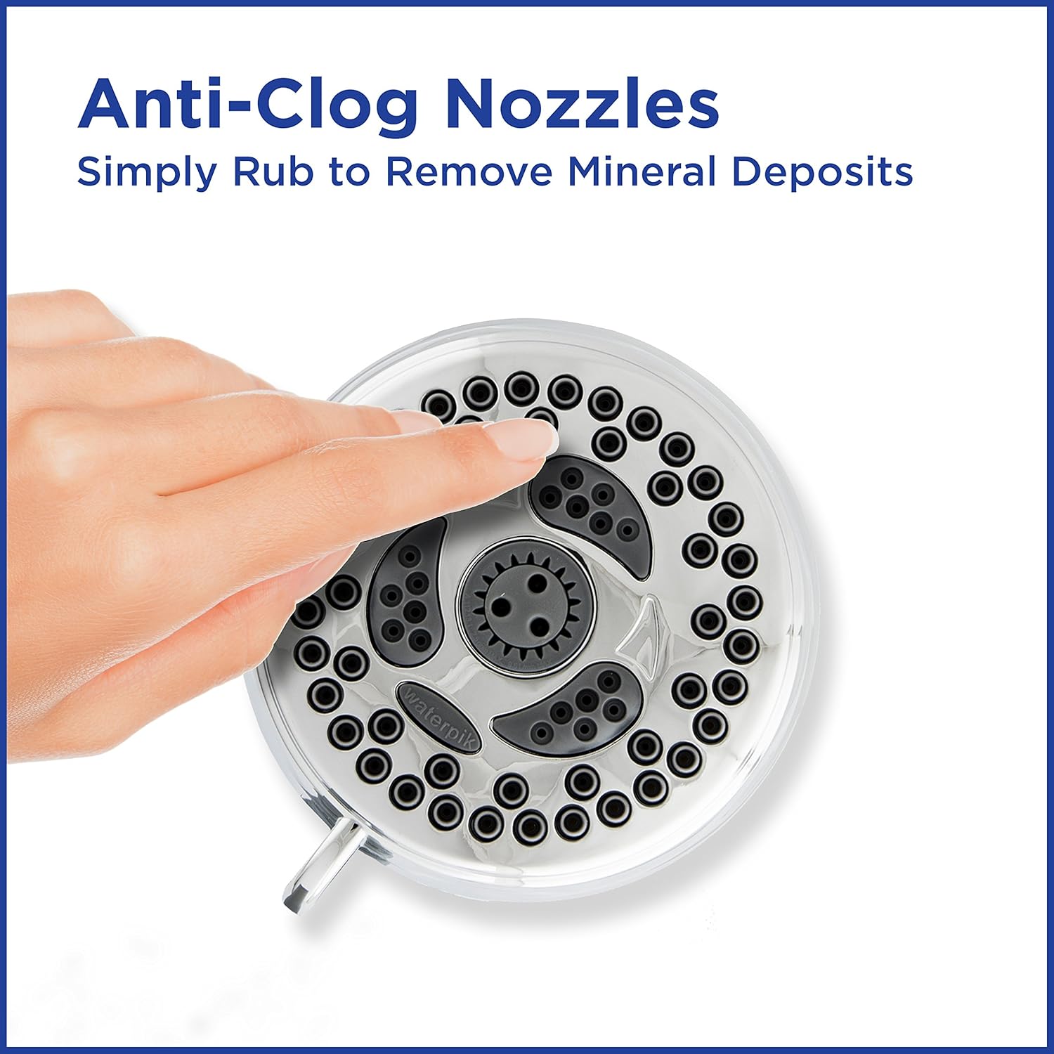 Chrome 6 Mode Adjustable Shower Head 1.8 GPM Pack of 2 G275263