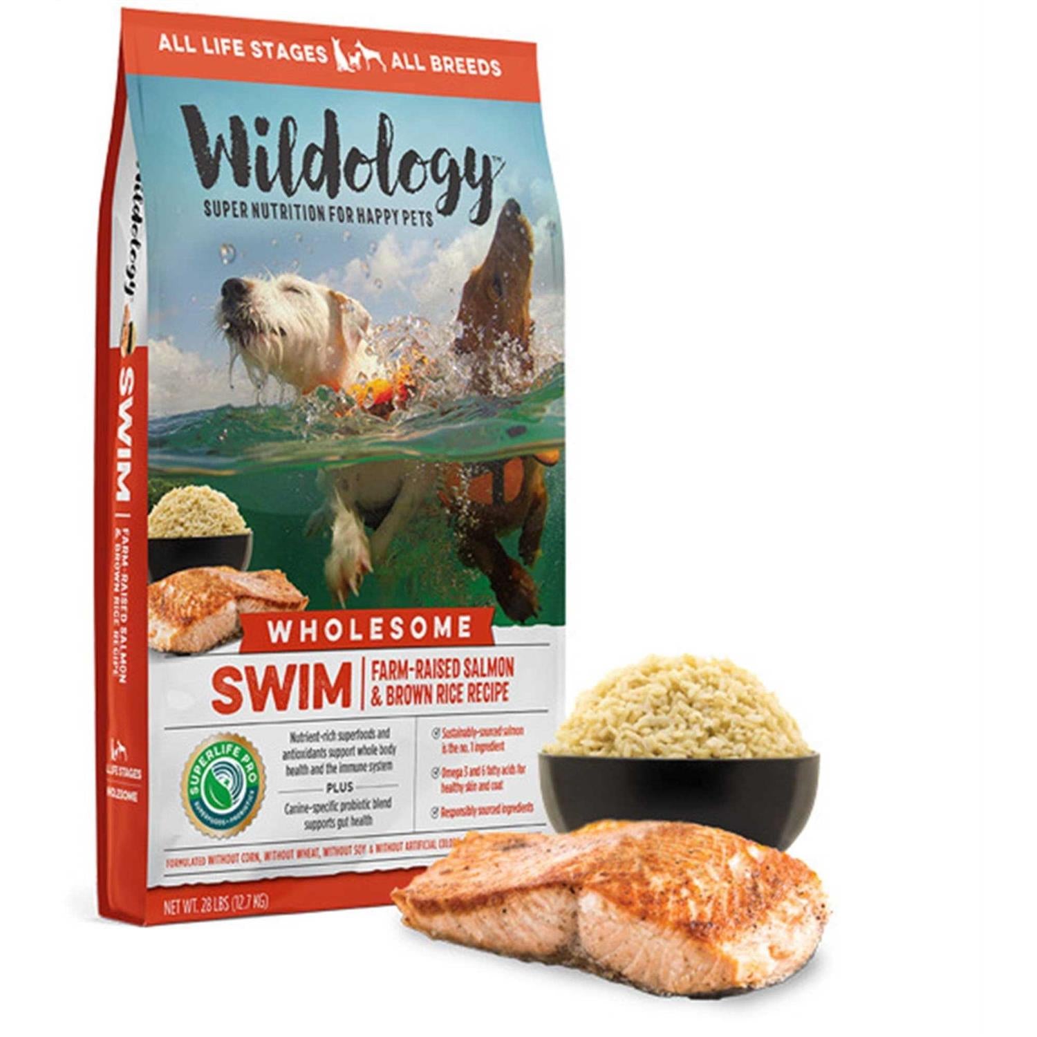 Farm-Raised Salmon & Brown Rice Recipe Dog Food T11044