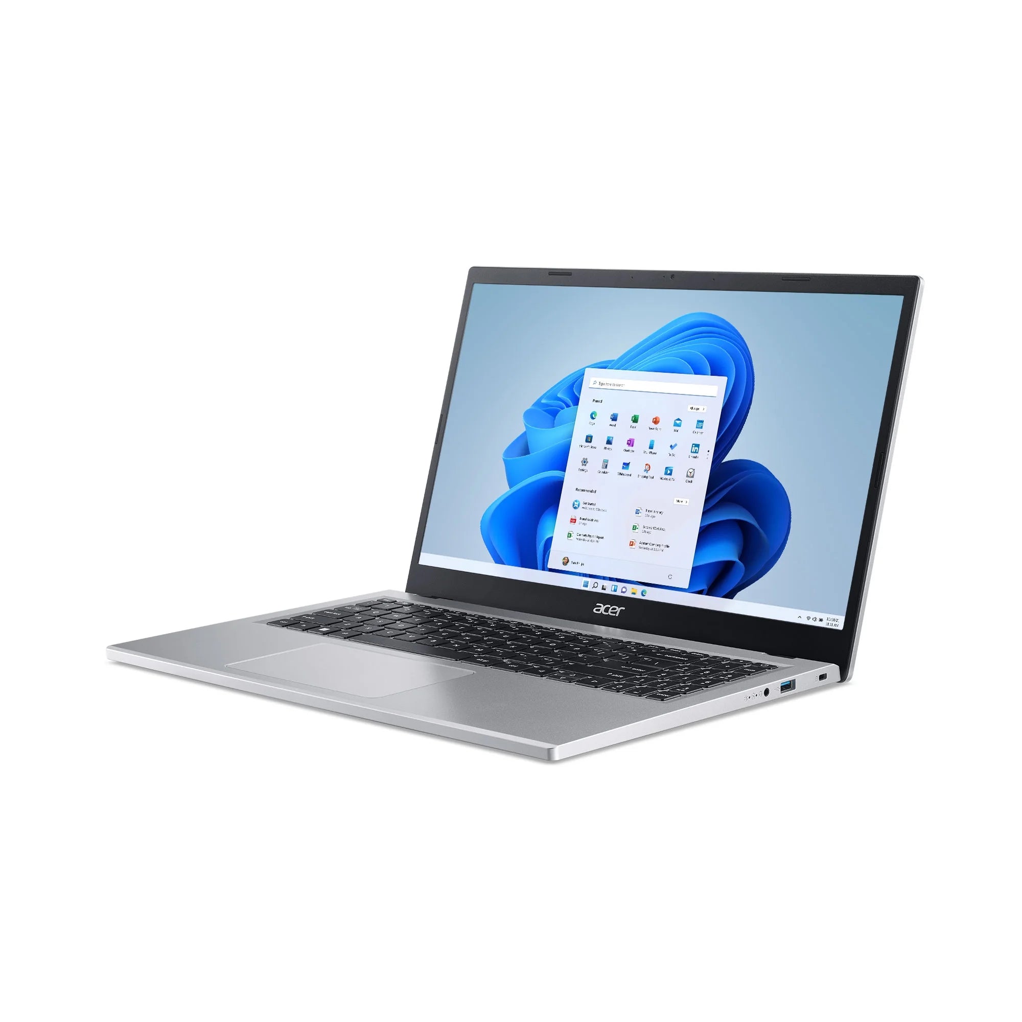 15.6" FHD Intel Core i3-N305 8GB LPDDR5 128GB UFS Windows 11 Home Silver Laptop N628789