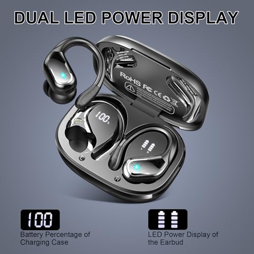 Bluetooth 5.4 Wireless Earbuds with Earhooks Z1530