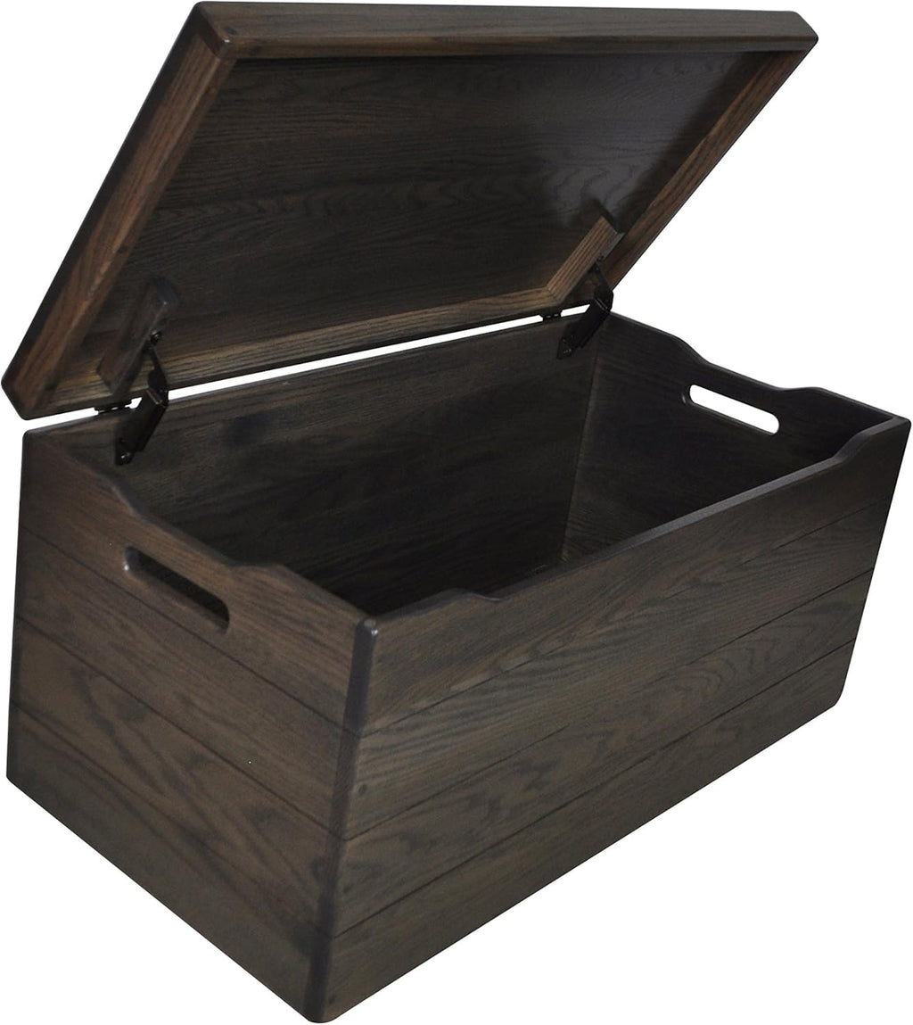 30" Solid Wooden Storage Chest with Handles J187982