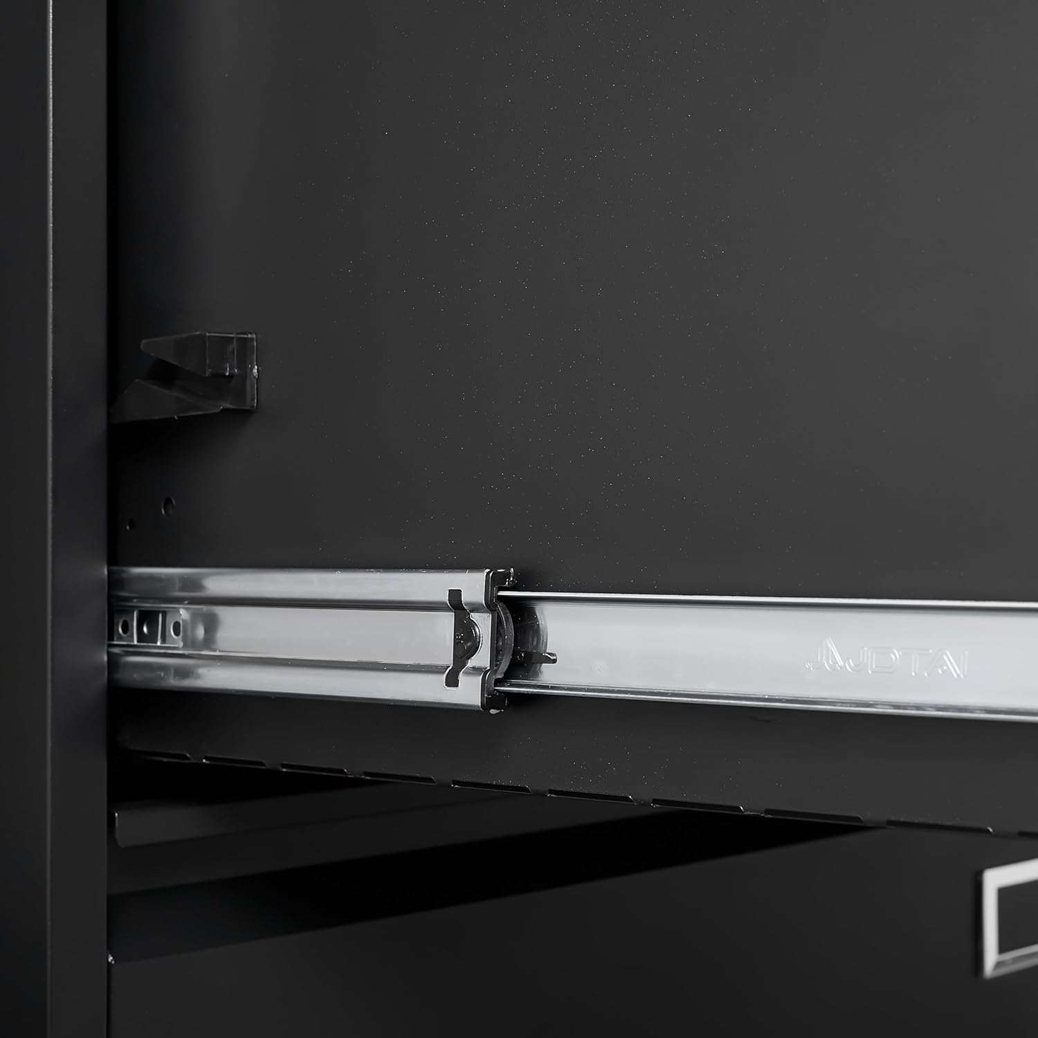 Black 3 Drawer Metal Lateral File Cabinet V964