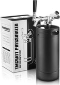 128oz Pressurized Stainless Steel Mini Keg with Cooler Jacket F1248