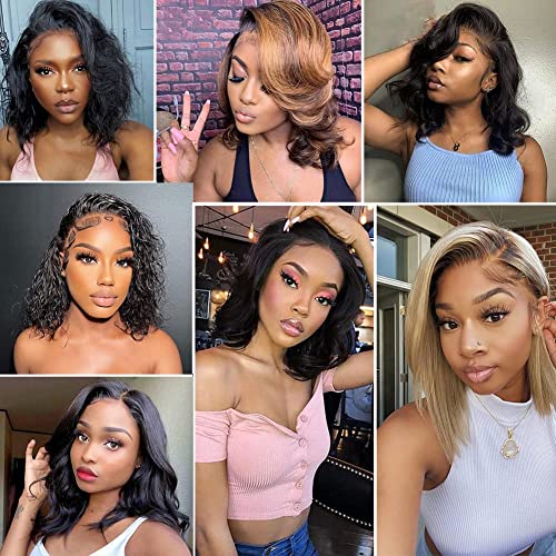 14 Inch Body Wave Lace Front Human Hair Wig X705