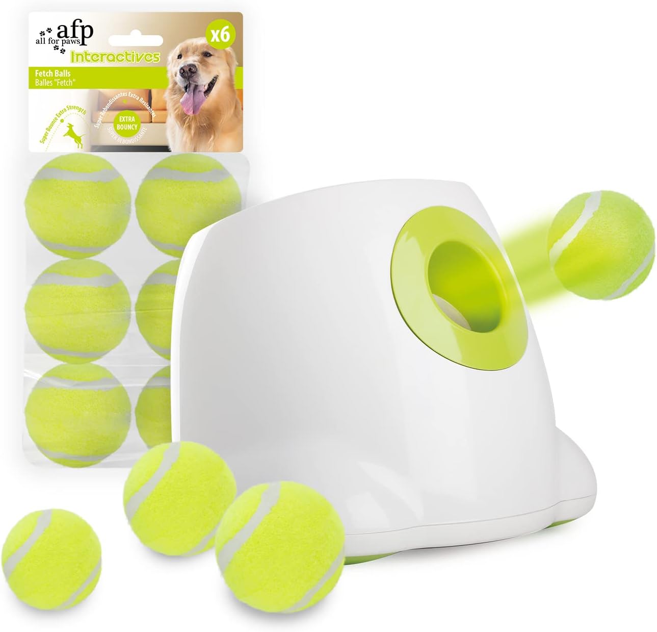 9pcs Tennis Balls Dog Ball Launcher P129910